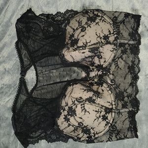 Victoria's Secret Dream Angels Lined Demi High Neck Lace